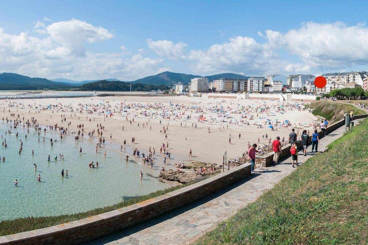 Apartamento Vivienda en 1ª Linea de Playa Rapadoira Foz Exterior foto
